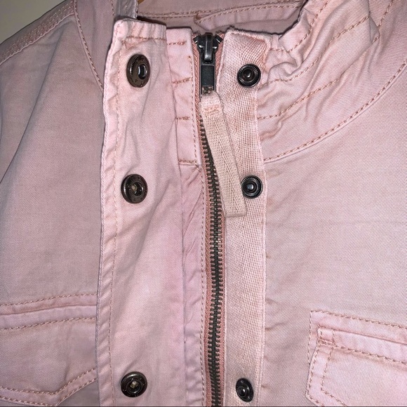 🆕 Style & Co Dusty Blush Pink Safari Trench Utility Twill Jacket Spring Coat - Picture 7 of 11